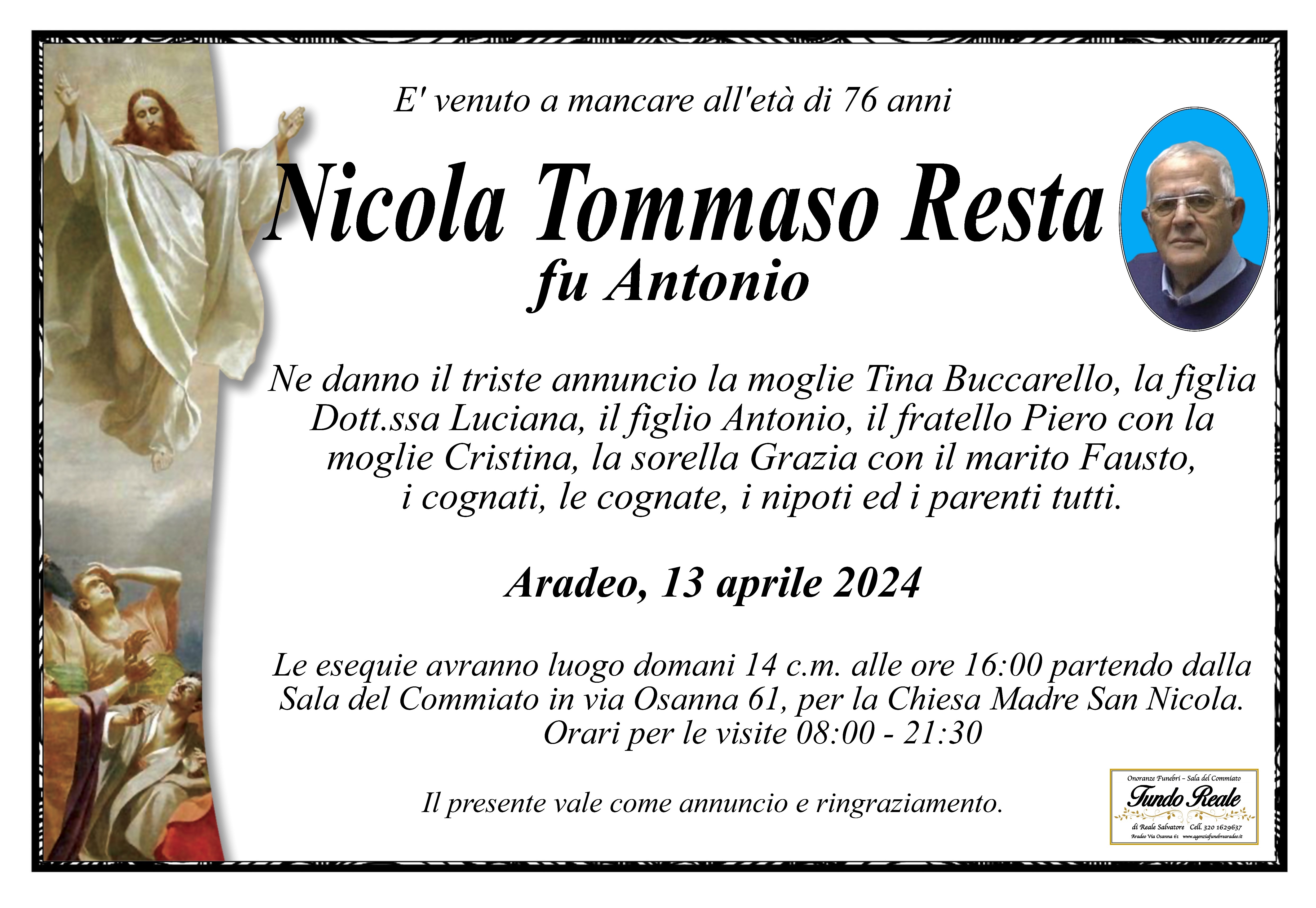 Resta Nicola Tommaso